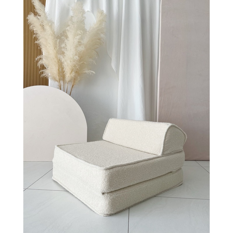Boucle Flip Chair-Cream