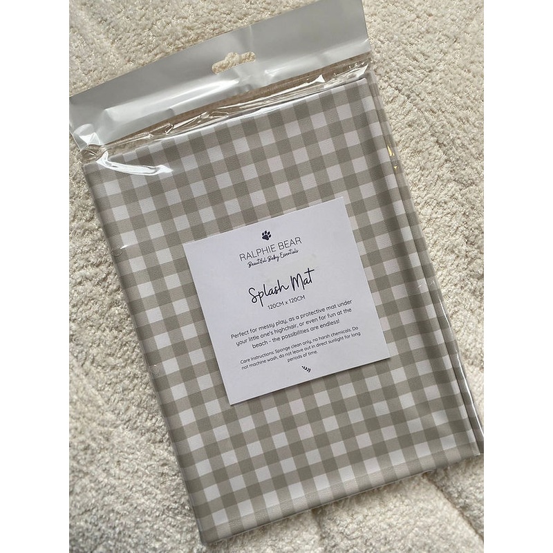 Gingham Splash Mat