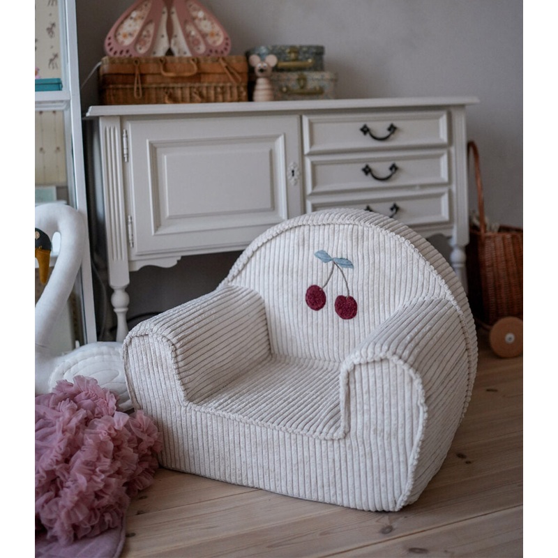 Toddler Corduroy Chair – Cherry