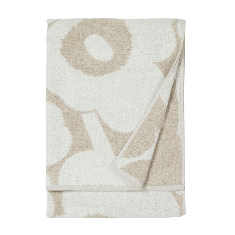 Marimekko Unikko Bath Towel 70×150 Beige