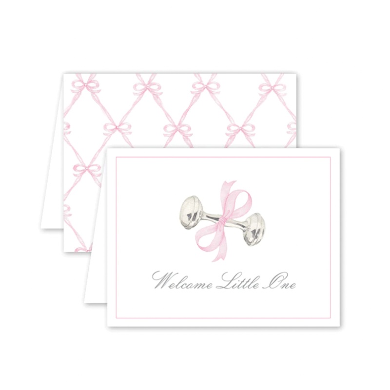 Card, Pink Welcome Little One
