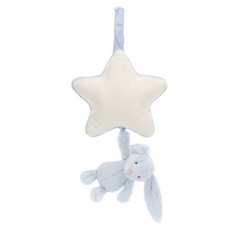 Bashful Blue Bunny Musical Pull