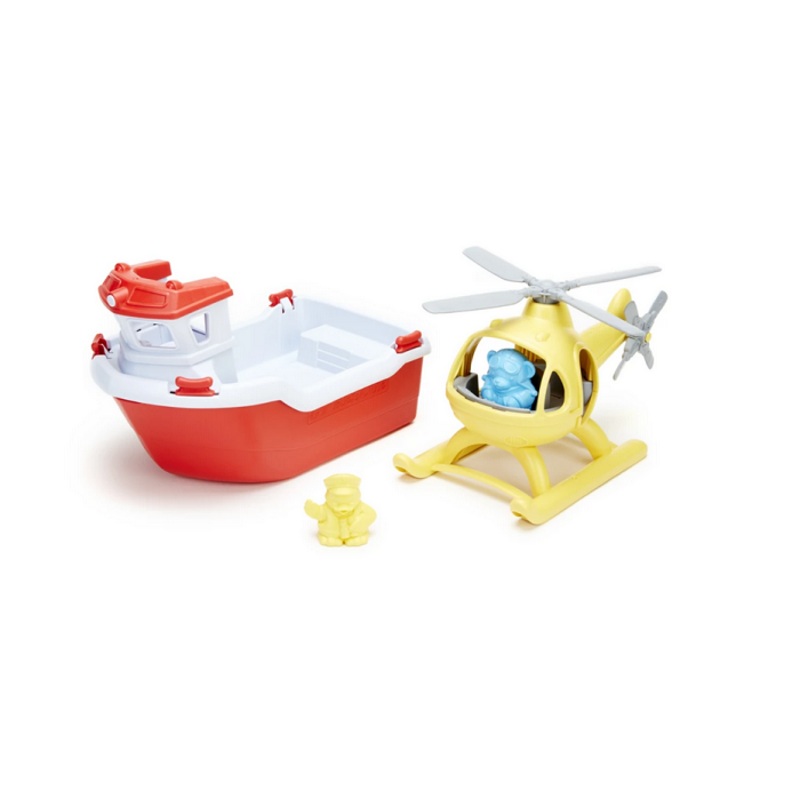 Rescue Boat & Helicopter