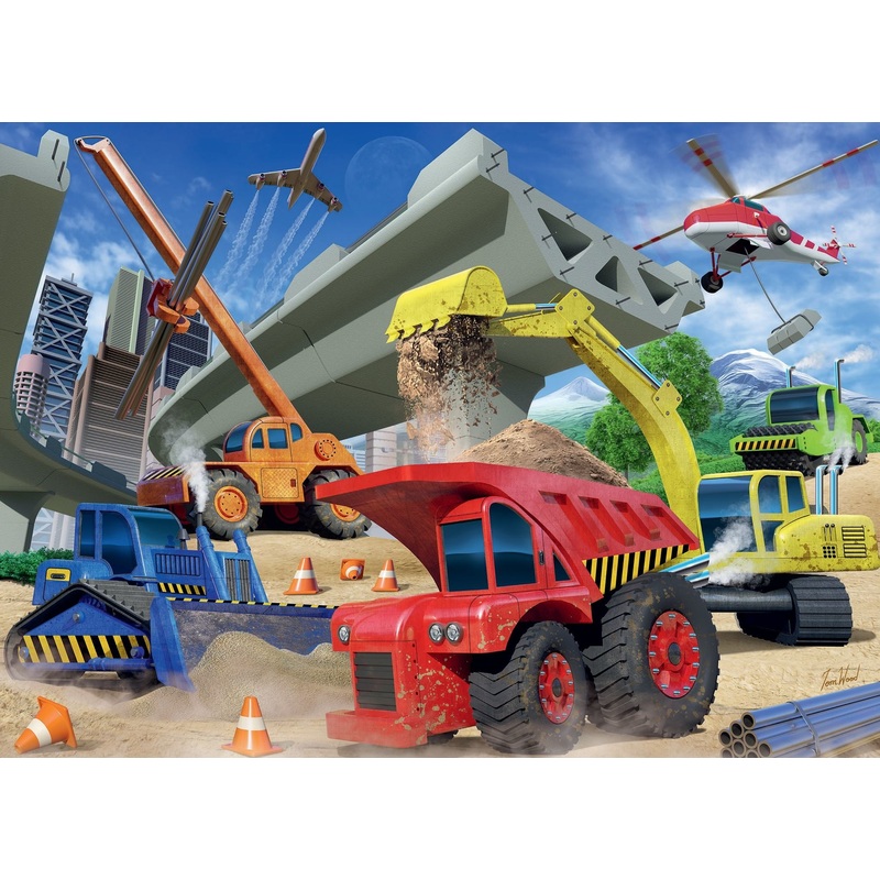 Construction Trucks 60 pc Puzzle