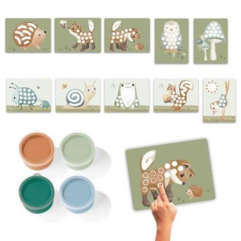 Finger Paint Set – Forest Friends