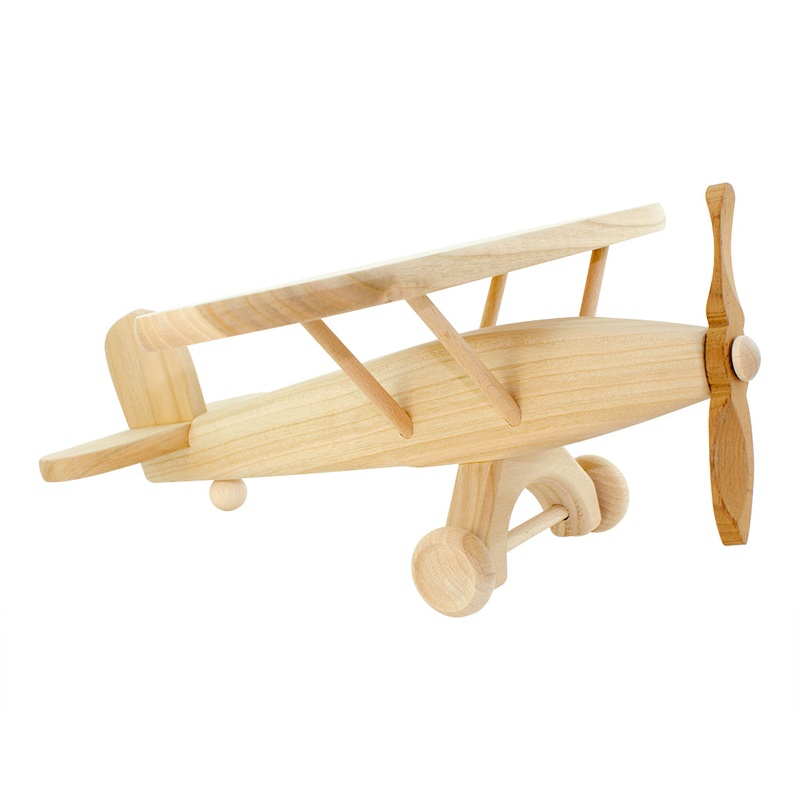 Large Wooden Toy Propeller Plane – Clifford