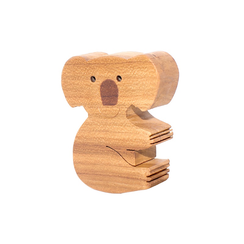 Wooden Koala Figure