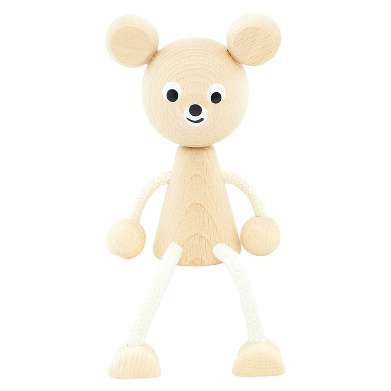 Wooden Sitting Bear – Sophie