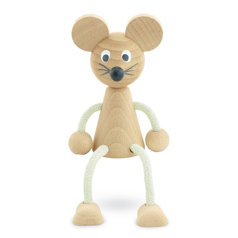 Wooden Sitting Mouse – Bentley