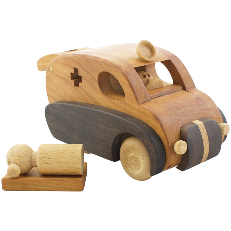 Wooden Toy Ambulance – Mable