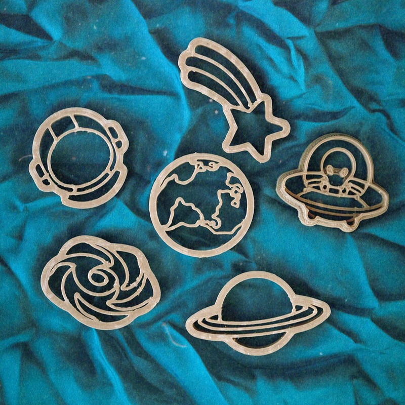 Mini Outer Space Eco Cutters – Set of 6