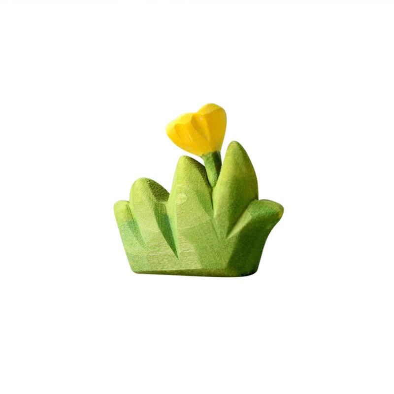 Small Wooden Wildflower – Yellow