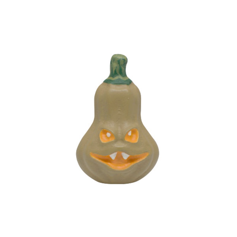 Wooden Magnet – Scary Pumpkin Grey