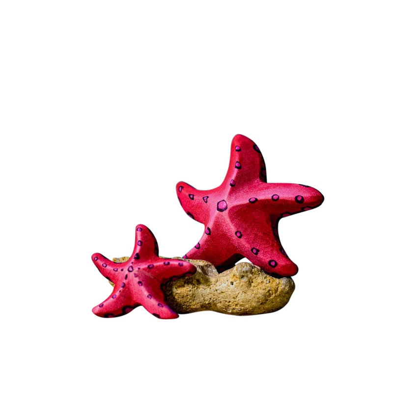 Wooden Starfish Set – Red