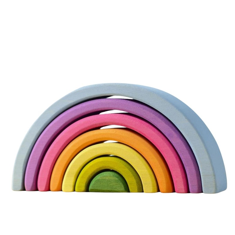 Small Wooden Rainbow – Pastel