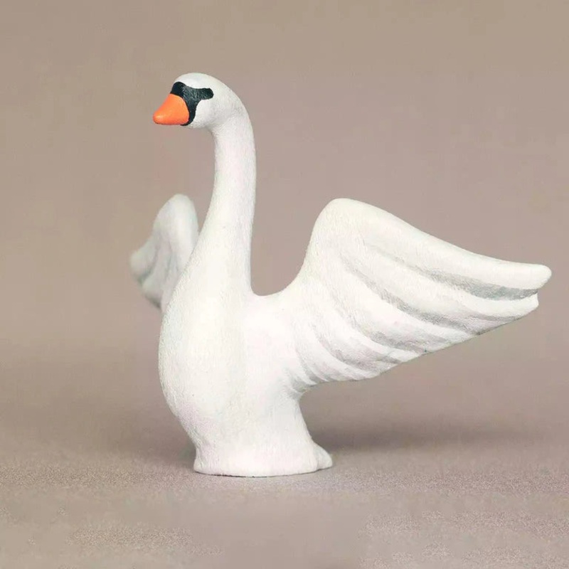 Wooden White Swan – Flying