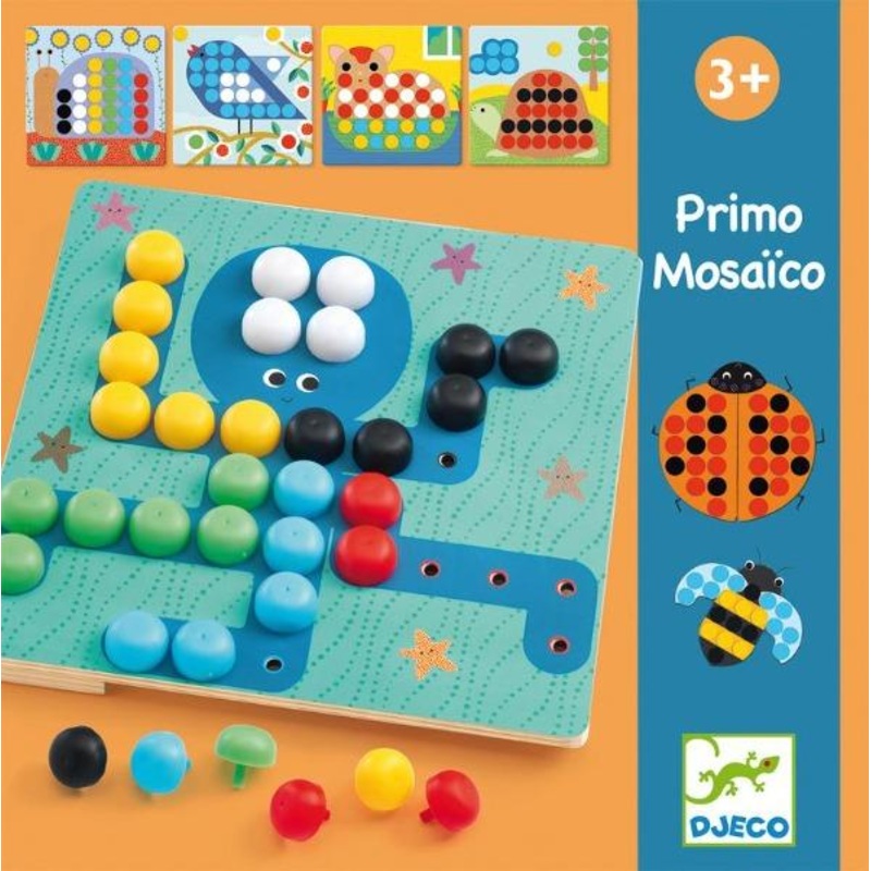 Mosaico Primo Peg Board Game by Djeco