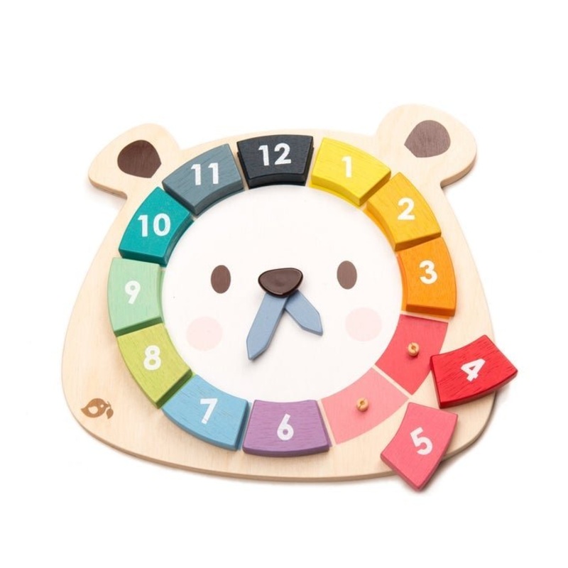 Bears Colours Clock by Tender Leaf Toys