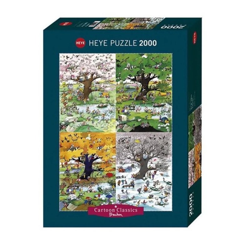 Heye: 4 Seasons 2000pc cartoon puzzle (Roger Blachon)