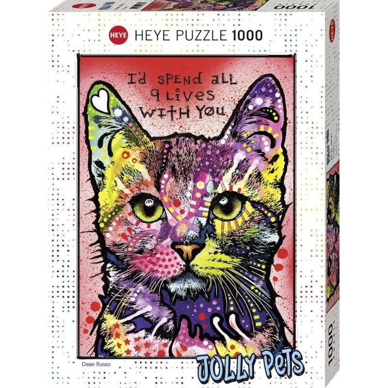 Heye: Jolly Pets – 9 Lives 1000pc puzzle (Dean Russo)