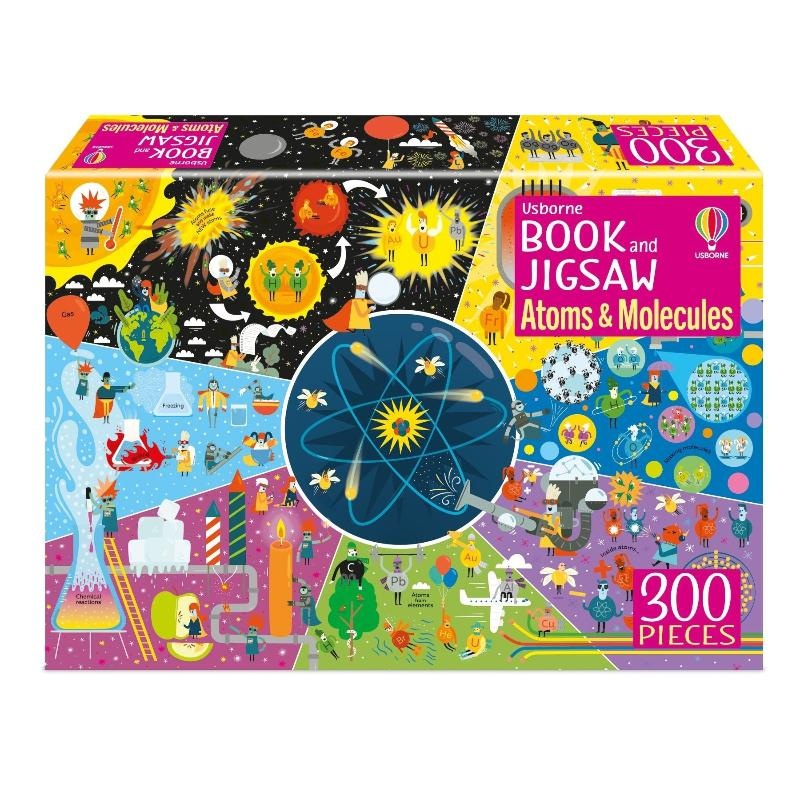 Usborne: Book and 300pc jigsaw – Atoms & Molecules – 7yrs+