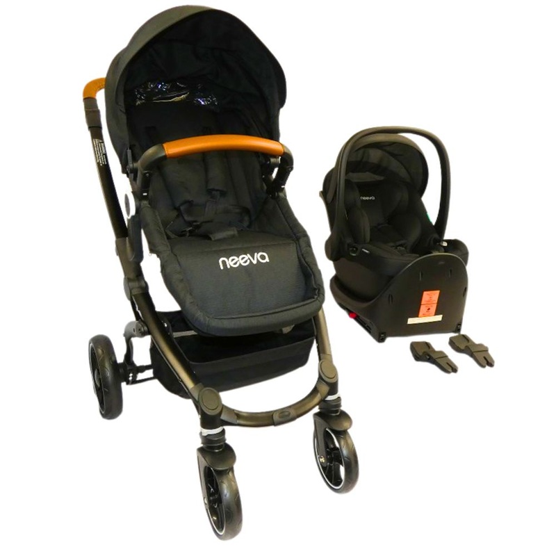 Neeva Carina Stroller* & Neeva I-Size Infant Capsule – Black (NB1) Bundle