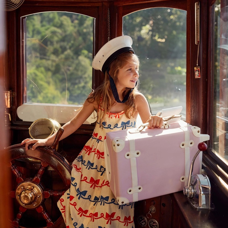 Olli Ella See-Ya Suitcase – Sorbet