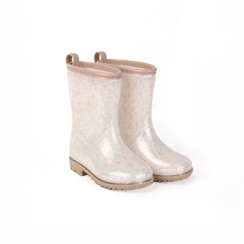 Rain Boots (Wellies) – Bouquet Silhouette Glitter