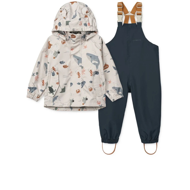 Manu Rainwear Set – Sea Creature Sandy