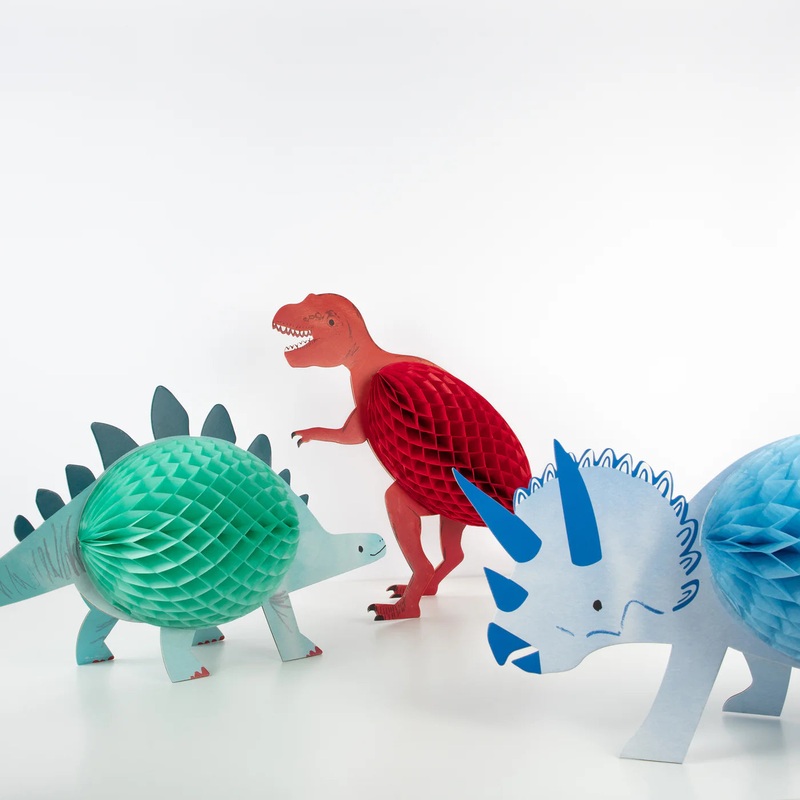 Dinosaur Decorations, Honeycomb 3D – 3-Pack