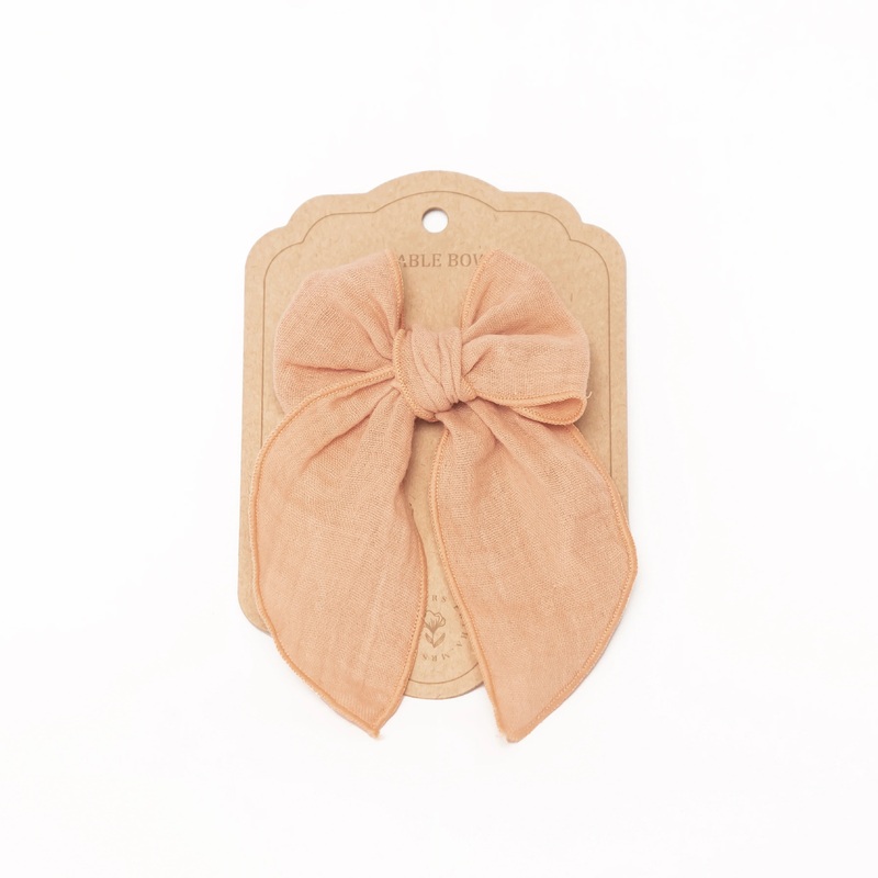 Fable Bow Clip – Blush