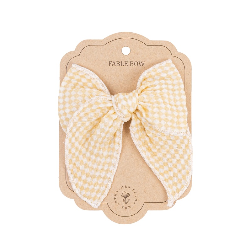 Fable Bow Clip – Speckled Diamond