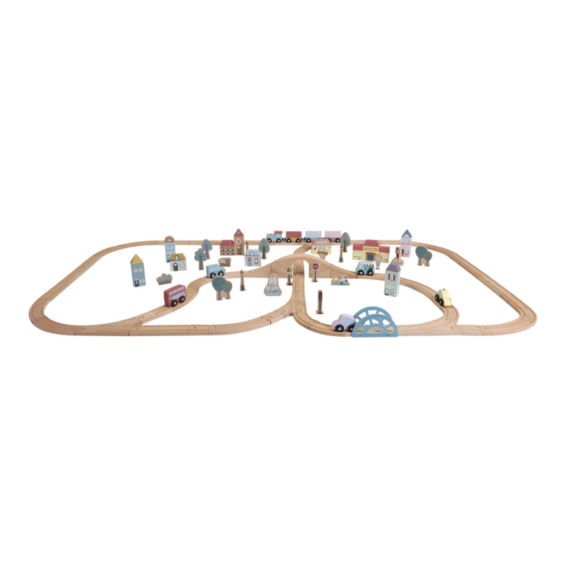 Railway Train XL Set, 107 Pieces – Starter Kit