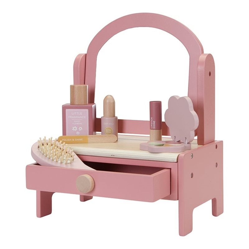 Vanity Table & Makeup Set – Pink