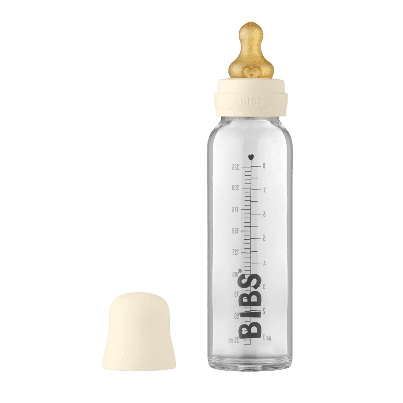 Baby Glass Bottle Set 225ml Latex – Ivory