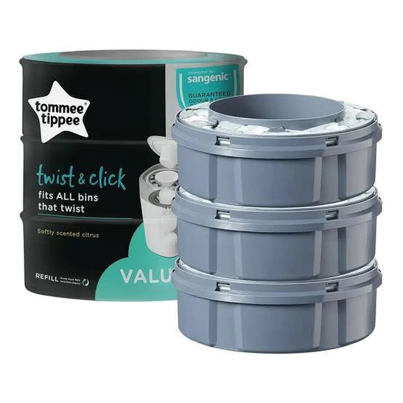 Diaper Bin Refills, 3-Pack – Twist & Click (Tommee Tippee)