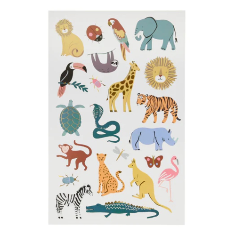Tattoos, 2 Sheets Large – Wild Animals