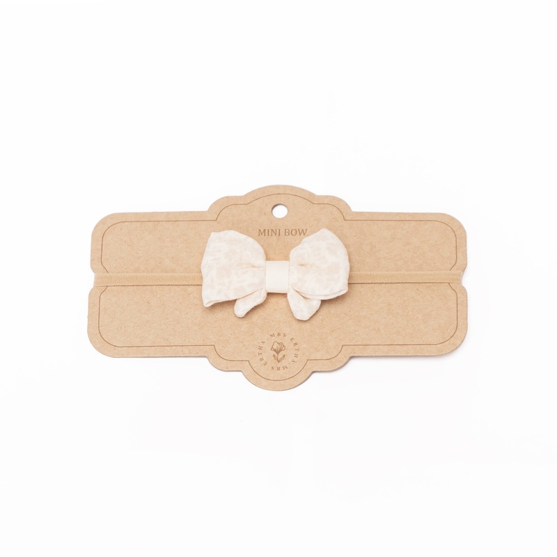 Little Bow Headband – Bouquet Silhouette