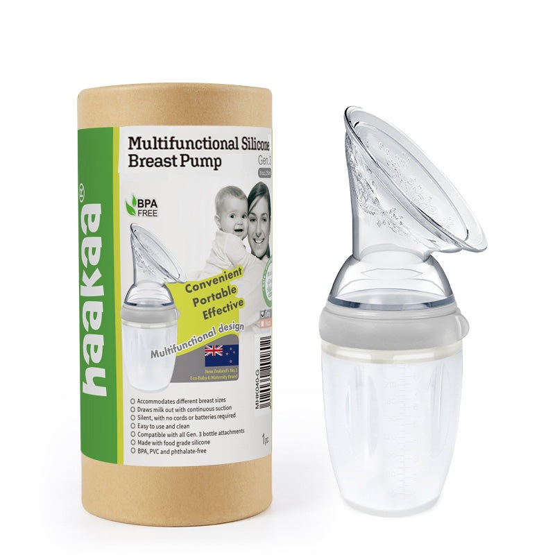 Silicone Breast Pump, Generation 3 – 250ml, Grey