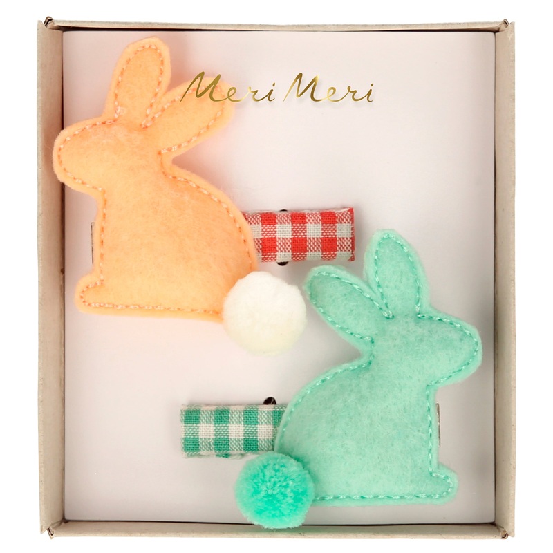 Felt Bunny Hair Clips (x 2)