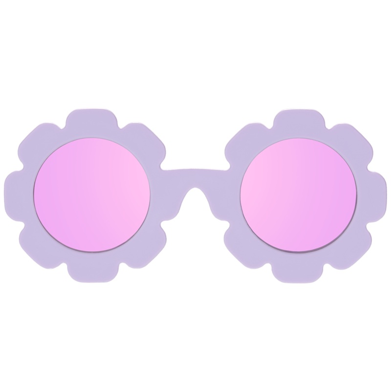 Lavender Flower Mirrored Lense Sunglasses