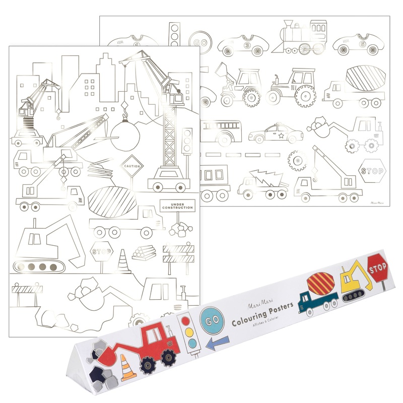 Construction Coloring Posters (x 2)