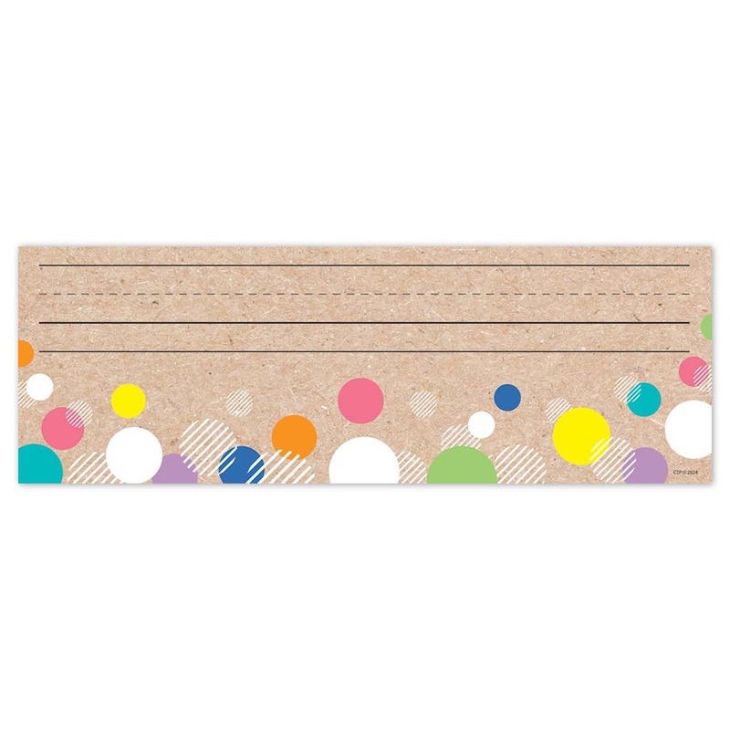 COLORFUL KRAFT BUBBLES (KRAFTY POP) NAME PLATES