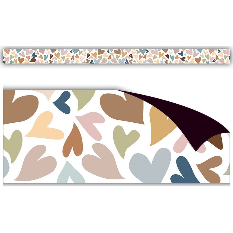 Teacher Created Resources Everyone is Welcome Hearts Magnetic Border