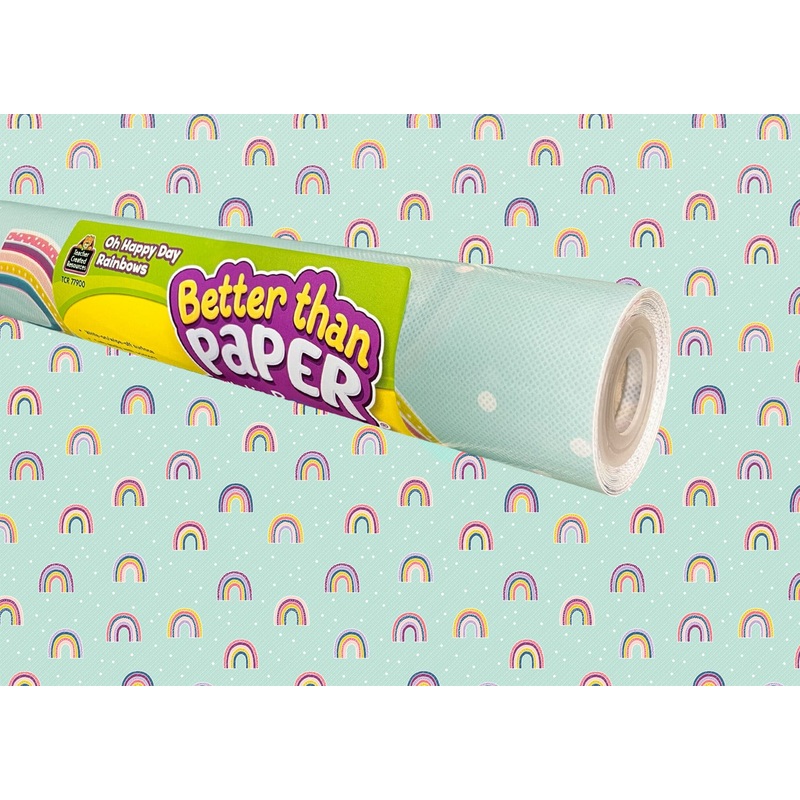 Teacher Created Resources Oh Happy Day Rainbows Better Than Paper Bulletin Board Roll