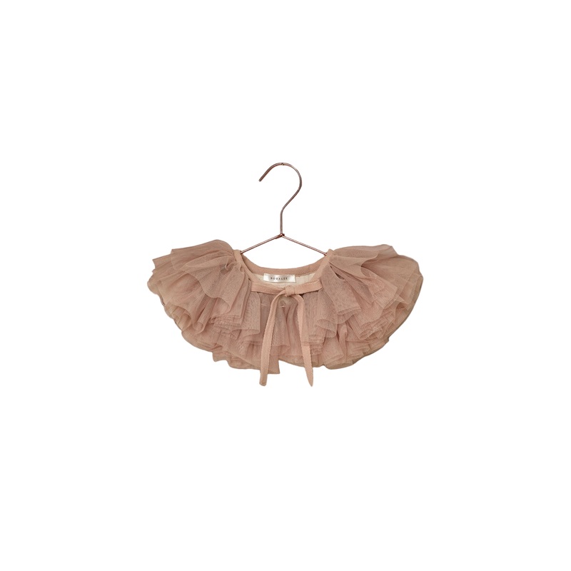 Ruffle Tulle Collar || Blush