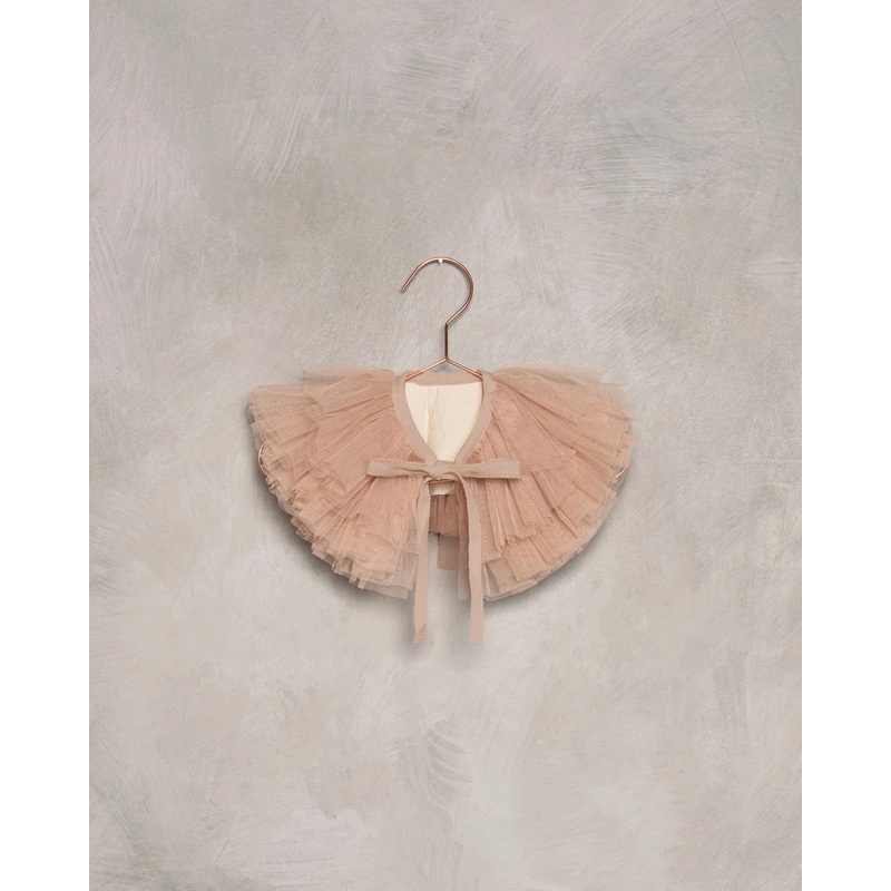 RUFFLE TULLE COLLAR DUSTY ROSE