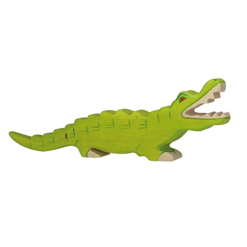 Crocodile Wooden Figure