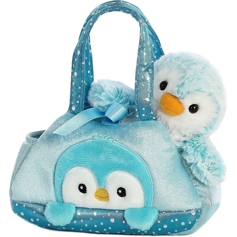 Aurora Fancy Pals | Peek-a-Boo PomPom Blue Penguin
