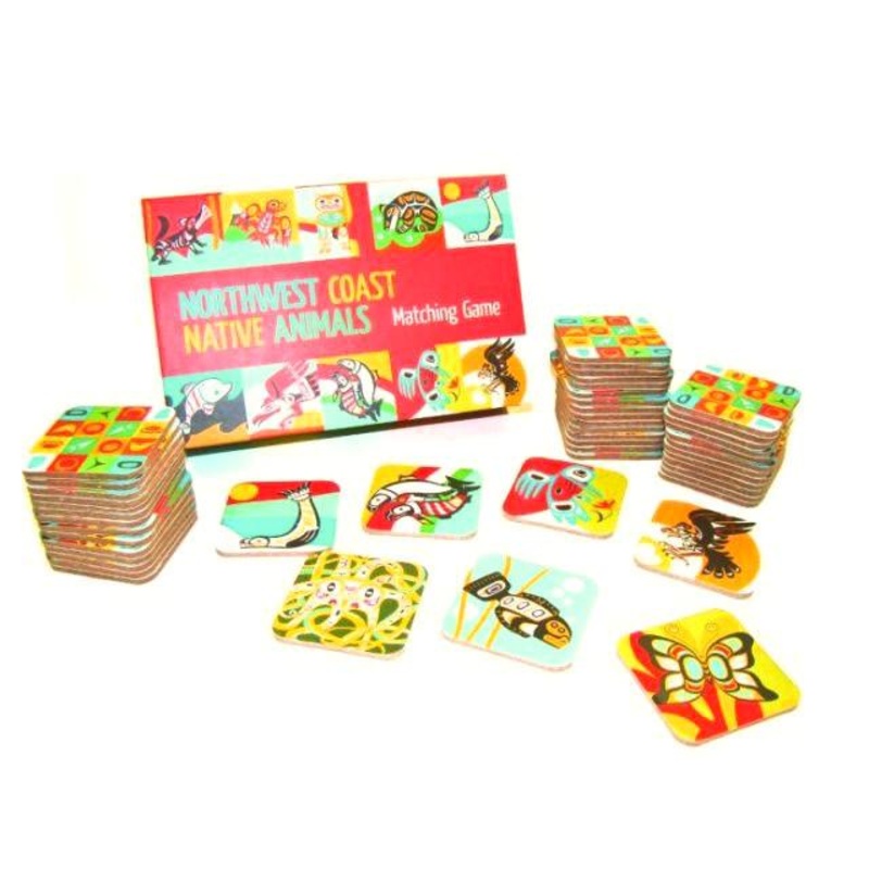 Native Northwest Native Animals Matching Game